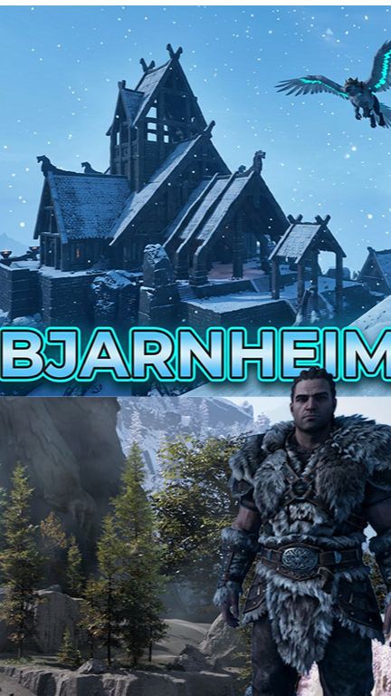 Скайрим в АРК новая карта Бьярнхейм Skyrim ARK Ascended Bjarnheim