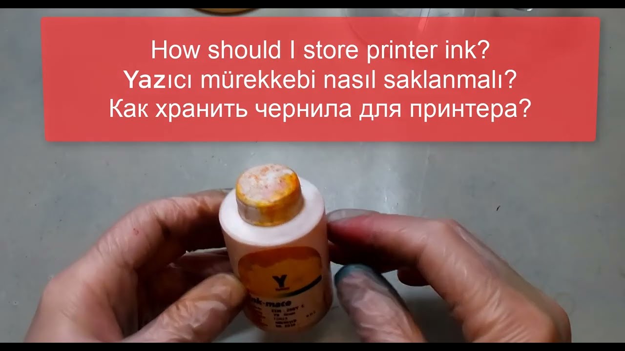 Yazıcı Mürekkebi Nasıl Muhafaza Edilmeli? How should I store printer ink?