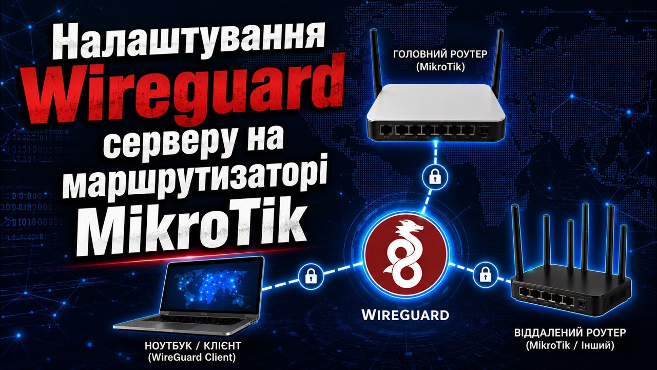 Налаштування Wireguard сервера на маршрутизаторі MikroTik