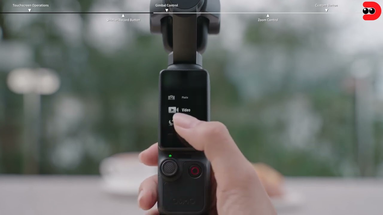 DJI Osmo Pocket 4P | Экран и кнопки