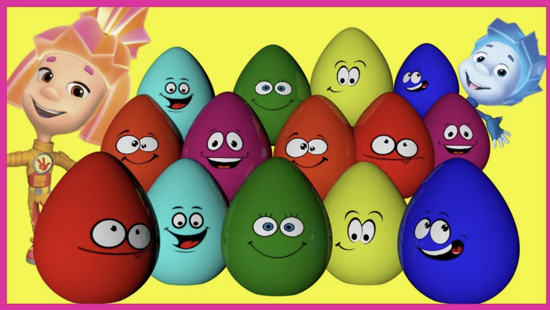 Kids Tv Surprise Eggs - The Fixies New Cartoon Kinder Surprise