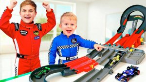 Рома и Друзья на Трассе Hot Wheels F1! Весёлые приключения для детей