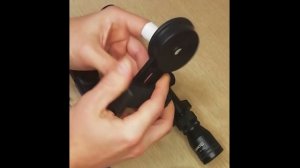 Бюджетная насадка для крепления телефона на оптический прицел или коллиматор.