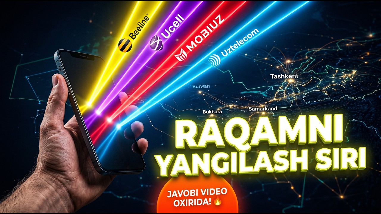 Ucell, Beeline, Mobiuz Va Uztelecom Raqamlarini Uydan Turib Nomga Oʻtkazish! #ucell #beeline #mobiuz