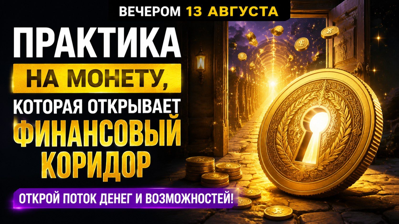 Сделайте это вечером 13 августа. Откройте финансовый поток.