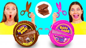 Жевательная Резинка vs Шоколадная Еда Челлендж