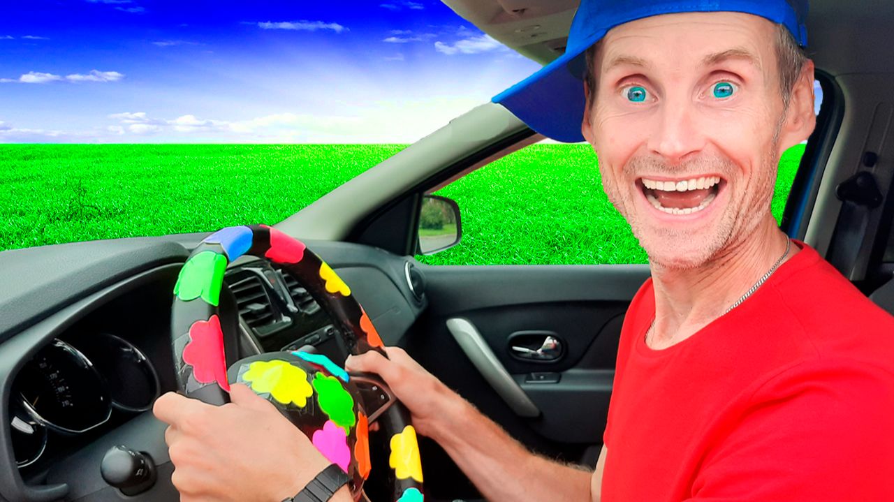 Лиза с Папой и их забавная история в машине -  Видео для детей - Веселая песенка про машинки