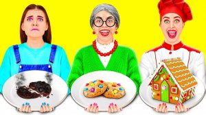 Кулинарный Челлендж# Я против Бабушки # Кухонные гаджеты и Лайфхаки для родителей от Fun Challe