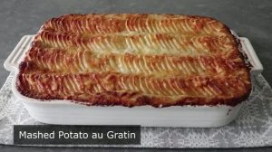 Картофель гратен с нежным пюре.