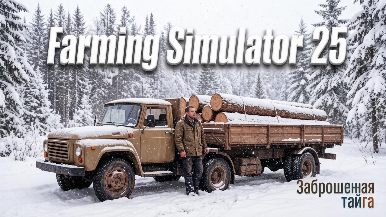 Farming Simulator 25.  Карта  «Заброшенная тайга»  №6