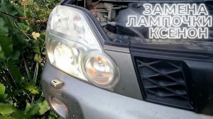 Замена лампочки ксенон на Ниссан Икстрейл Т31.