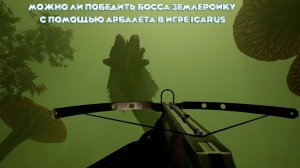 Можно ли победить босса Землеройку с помощью Арбалета в игре Icarus
