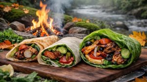 Курица на огне у реки: какой рулет вкуснее?
