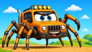 МАШИНА-ПАУК 🕷️🚗 ПРОЕЗЖАЕТ ПРЕПЯТСТВИЯ! Что будет дальше? 😱