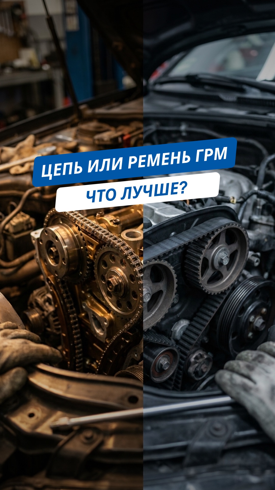 ЦЕПЬ или РЕМЕНЬ ГРМ?!  Что лучше и надежнее?