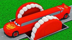 LONG CARS против GIANT MOUTH в Teardown
