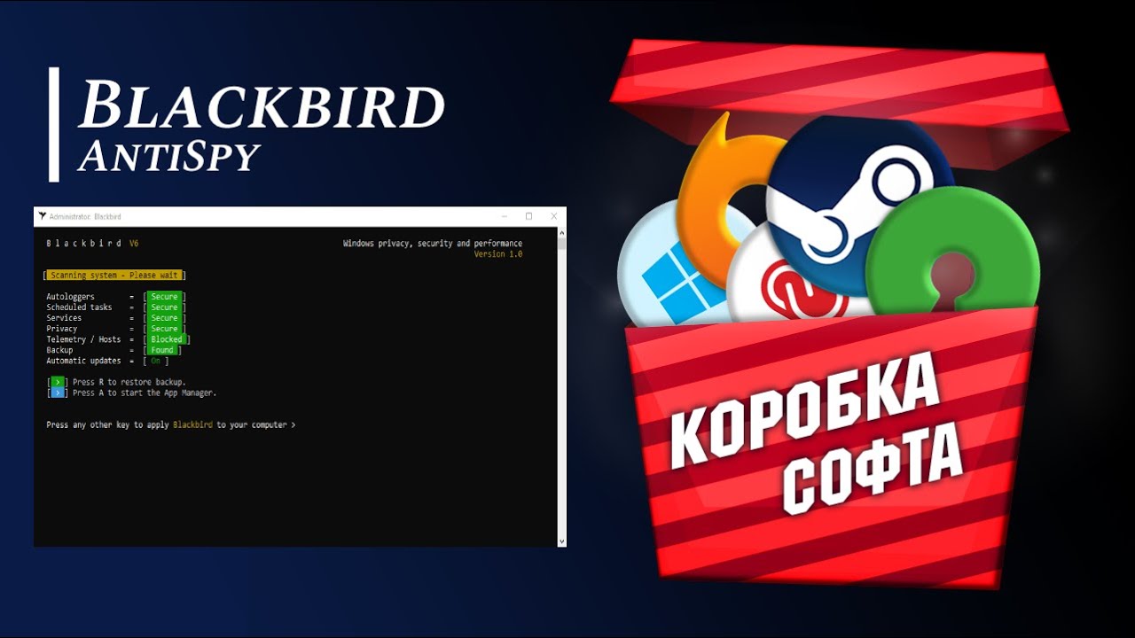 Консольный антишпион BlackBird