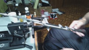 Исправление косяков производителя и заточка охотничьего ножа.