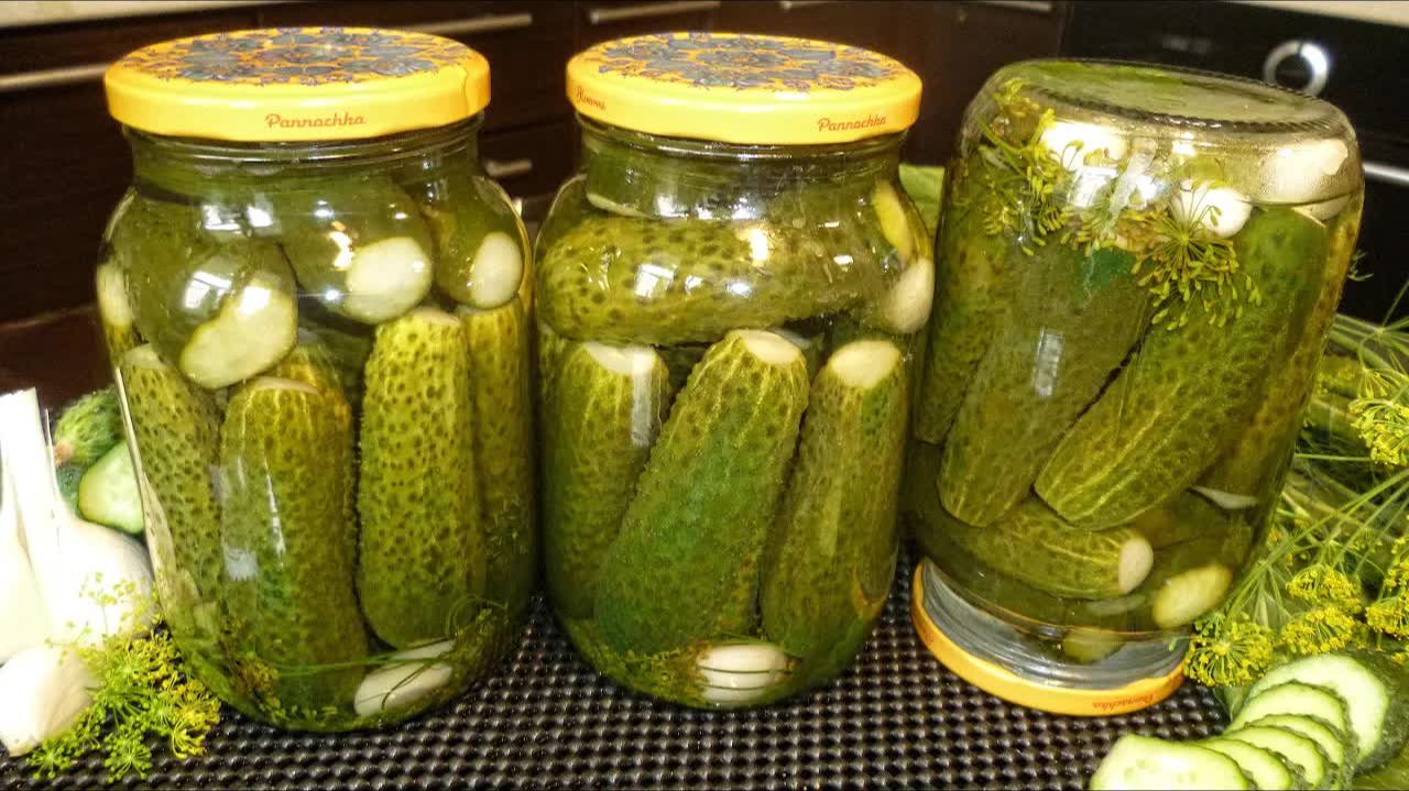 Хрустящие маринованные огурцы без уксуса  с лимонной кислотой на зиму
