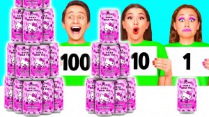 100 Слоев Еды Челлендж # Кто Победит в Кулинарной Битве DaZaZa Challenge