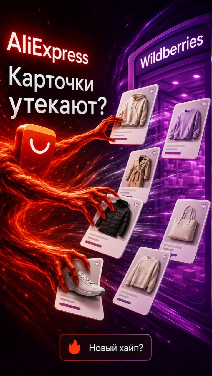 AliExpress своровал наши карточки на Wb