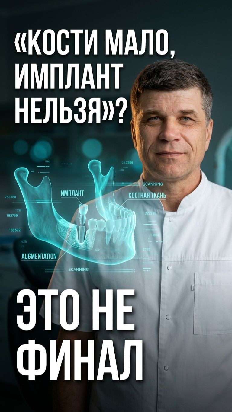 Костная пластика и синус-лифтинг: что делать, если для имплантации мало кости 🦴