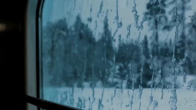 Звуки поезда и завывание метели для глубокого расслабления ❄️сон в поезде