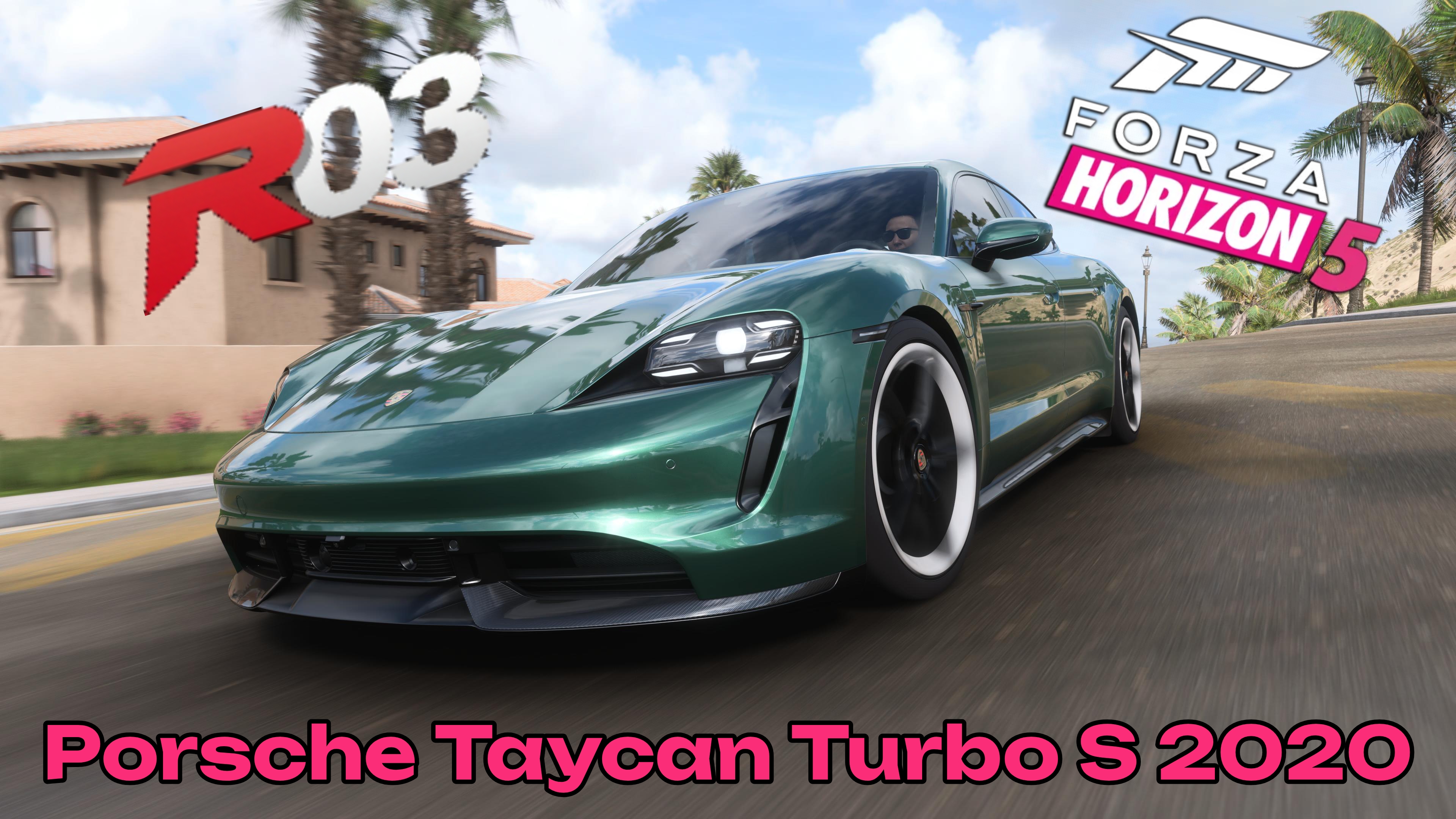 «Электрическое безумие: Porsche Taycan Turbo S в Forza Horizon 5»