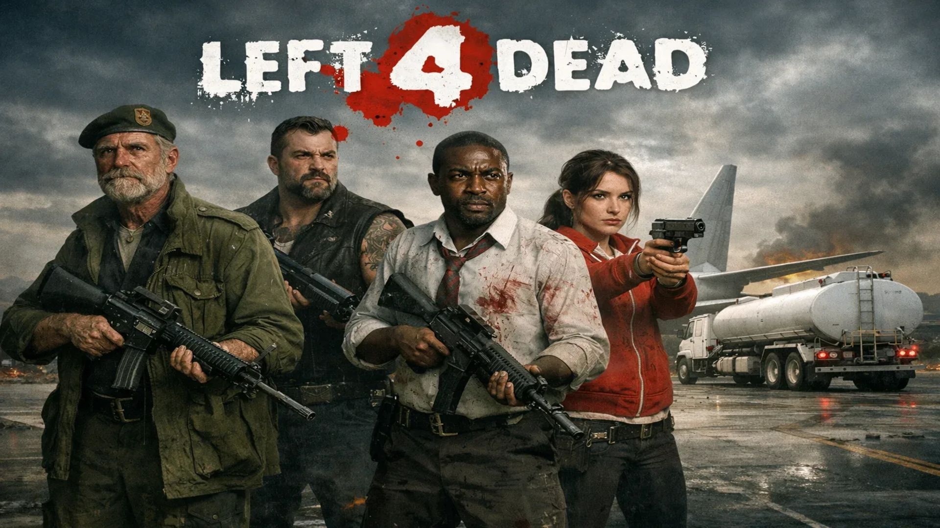 Left 4 Dead 2. Карта Смерть в воздухе. На эксперте. Вдвоём-втроём)).  27.09.25.