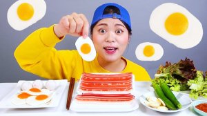 Желе из свиной грудинки Мукбанг
