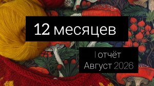 12 месяцев ( 1 отчёт августа)