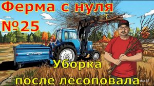 FS 25. Ферма с 0 №25. Убора после лесоповала.