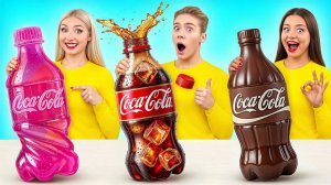 Мармеладная еда vs Настоящая еда vs Шоколадная еда Челлендж _ Кухонные Войны от