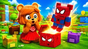 😳СУПЕР МИШКА, НО Я ВЫБИЛА СКИН ЧЕЛОВЕКА ПАУКА ИЗ ЛУТБОКСОВ ! SUPER BEAR ADVENTURE