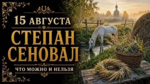 15 АВГУСТА — СТЕПАН СЕНОВАЛ | НАРОДНЫЕ ПРИМЕТЫ, ПОВЕРЬЯ, ЧТО МОЖНО И НЕЛЬЗЯ ДЕЛАТЬ