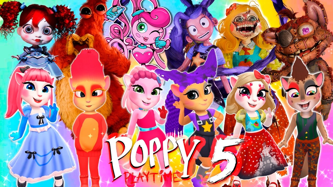 😈😈🎵 My Talking Angela 2 | Poppy Playtime 5 Cosplay Makeover 🔥✨