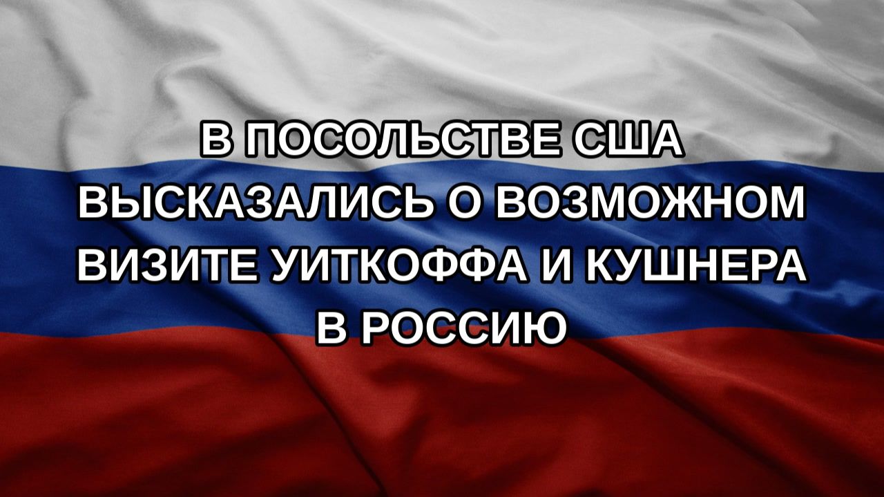 В посольстве США высказались о возможном визите Уиткоффа и Кушнера в Россию