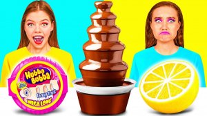Шоколадный Фонтан Челлендж # Забавные Кухонные Лайфхаки от DaZaZa Challenge