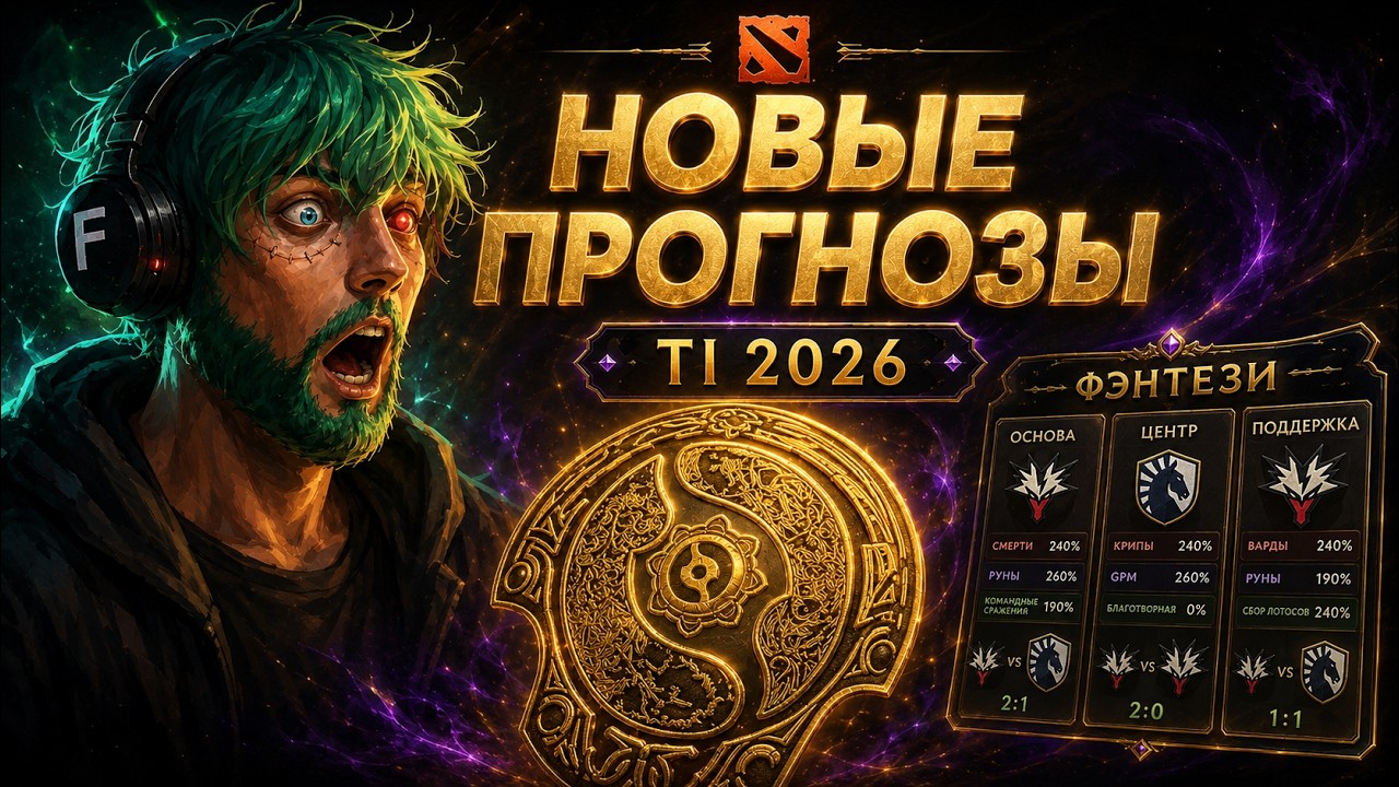 НОВЫЕ ПРОГНОЗЫ И ФЭНТЕЗИ The International 2026
