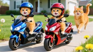 🐾 Мама-кошка подстригает шерсть на ферме и делает тигровую шапку для котят дома🐾🎩🐯
