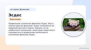 Происхождение фамилии Эсдес: история, значение и правильное склонение в статье