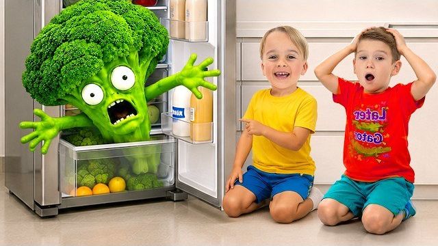 Майк и Саша в приключениях в гигантском холодильнике!