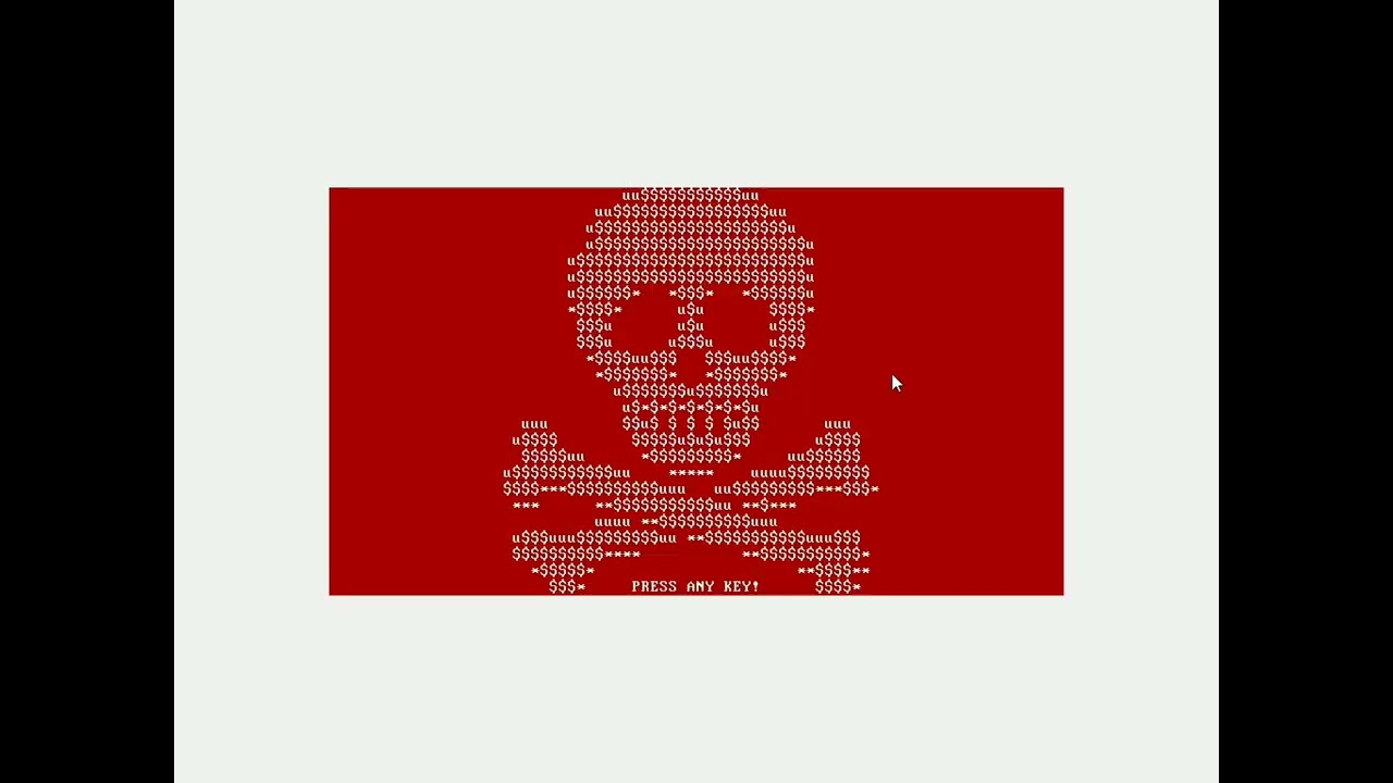 Запуск вируса Petya.A