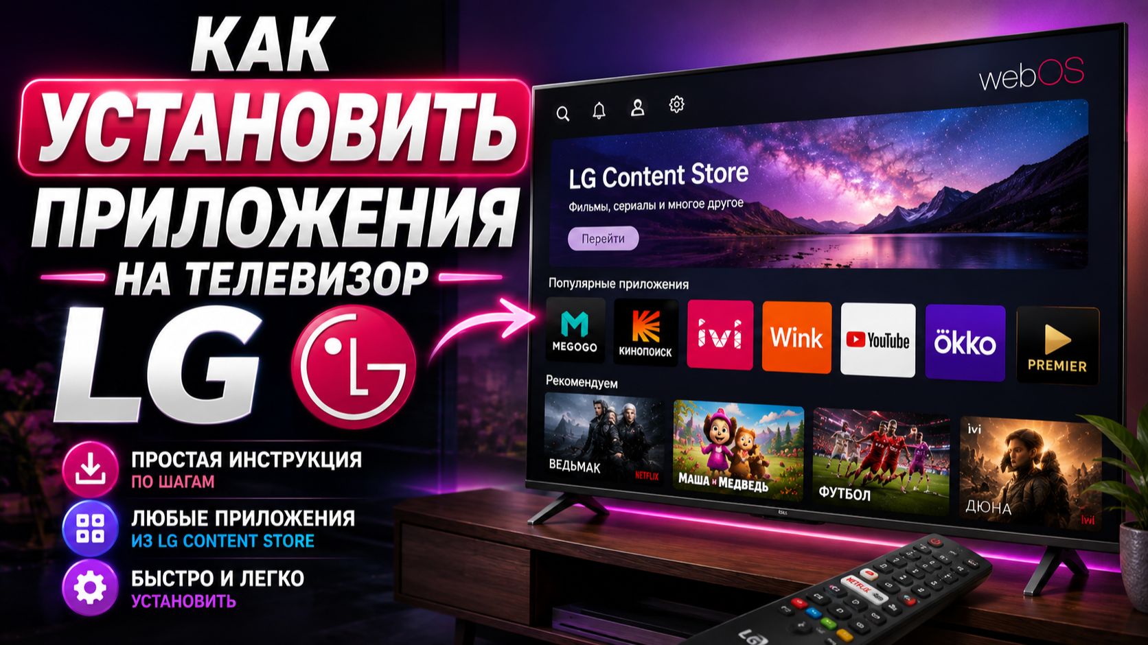 Как УСТАНОВИТЬ приложения на телевизор LG | Скачать приложения на LG Smart TV Content Store