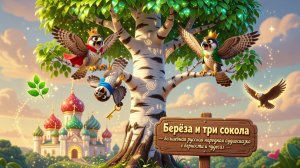 🌿🦅✨ Берёза и три сокола — волшебная русская народная аудиосказка о верности и чудесах 👑🏰