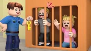 Побег из КАРТОННОЙ ТЮРЬМЫ! Роблокс Мультик