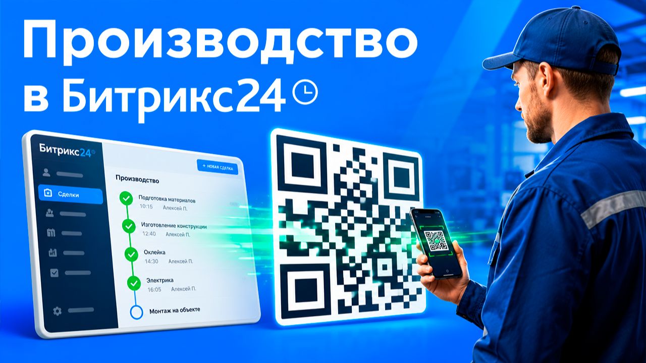 Битрикс24 для рекламного бизнеса: производство от заказа до монтажа