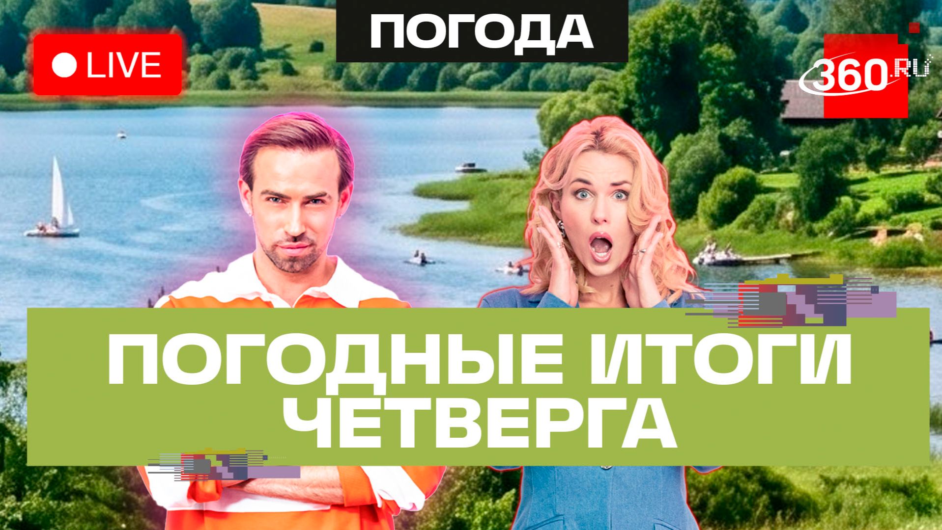 Погода 13 августа и прогноз на пятницу. Подмосковье. Трансляция на 360