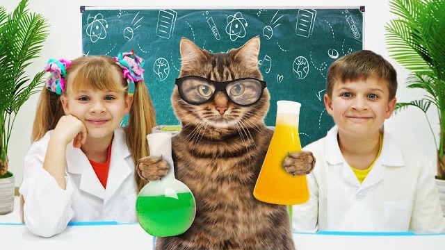 Ребята попали в кошачью школу 🤯🐈 мульт для детей