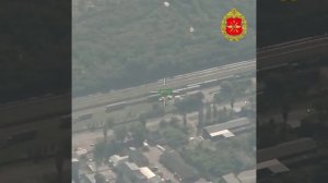 Удар по ремонтно-восстановительному поезду и локомотиву с помощью БпЛА Герань в Одесской области